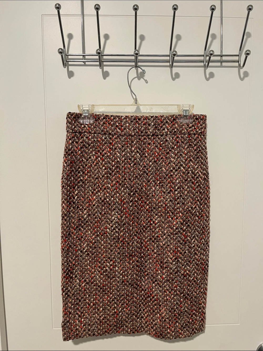 Y2K J.Crew Tweed Multicolor Pencil Skirt Classic Timeless Office Work NWT 2000’s